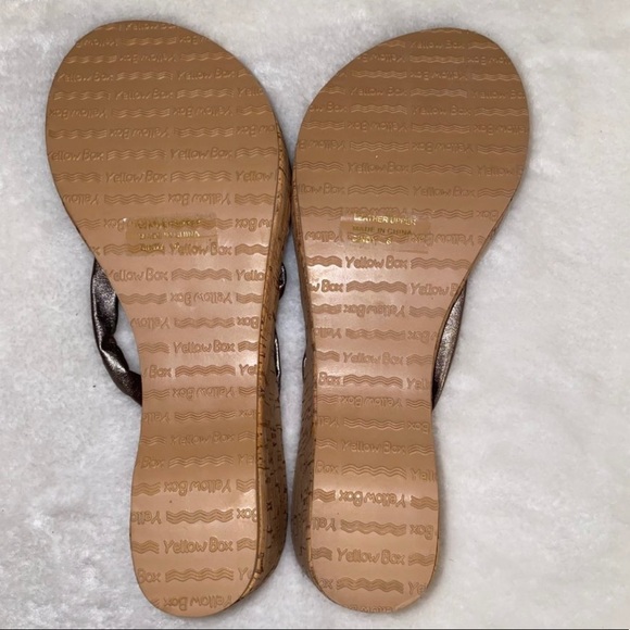 New Yellow Box Sandals - Picture 3 of 3